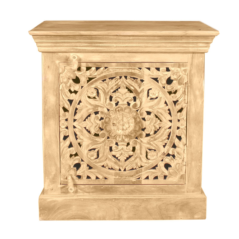 Francisque 60cm W Solid Wood Bedside Table