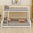 Metal Bunk Bed, Floor Bunk Bed Frame With Ladder And Safety Guardrails-356074270-356074266