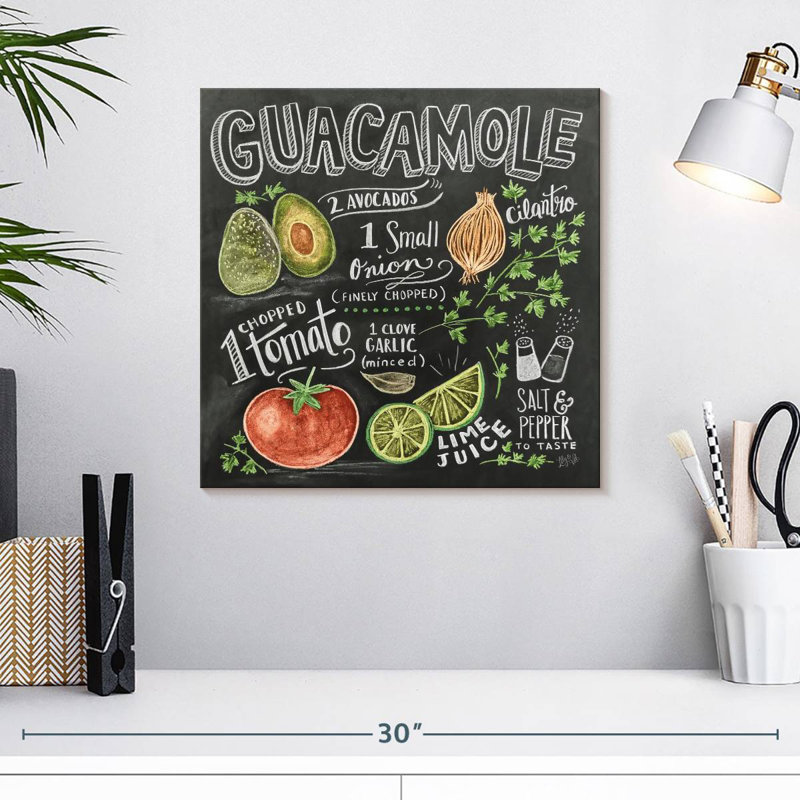 Guacamole Recipe, 16" H x 16" W