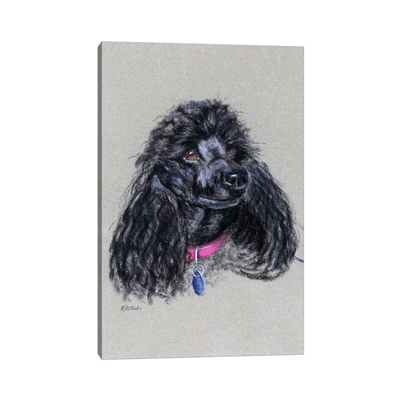 Poodle by Jennifer Redstreake - Wrapped Canvas Painting, 66.04 cm H x 45.72 cm W x 1.91 cm D