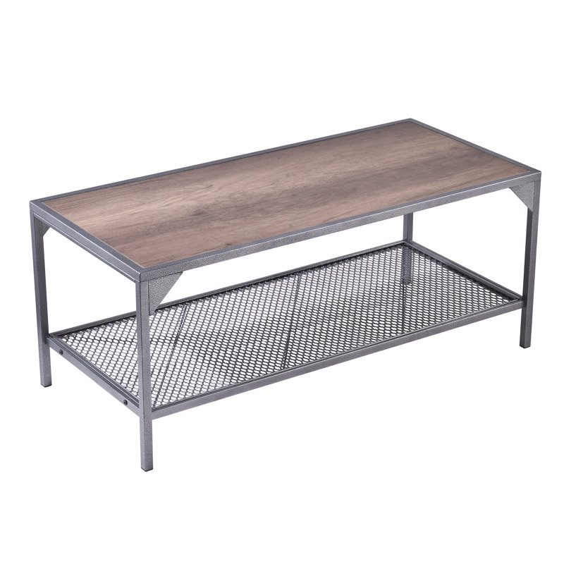 Coffee Table, Rustic Brown, Black