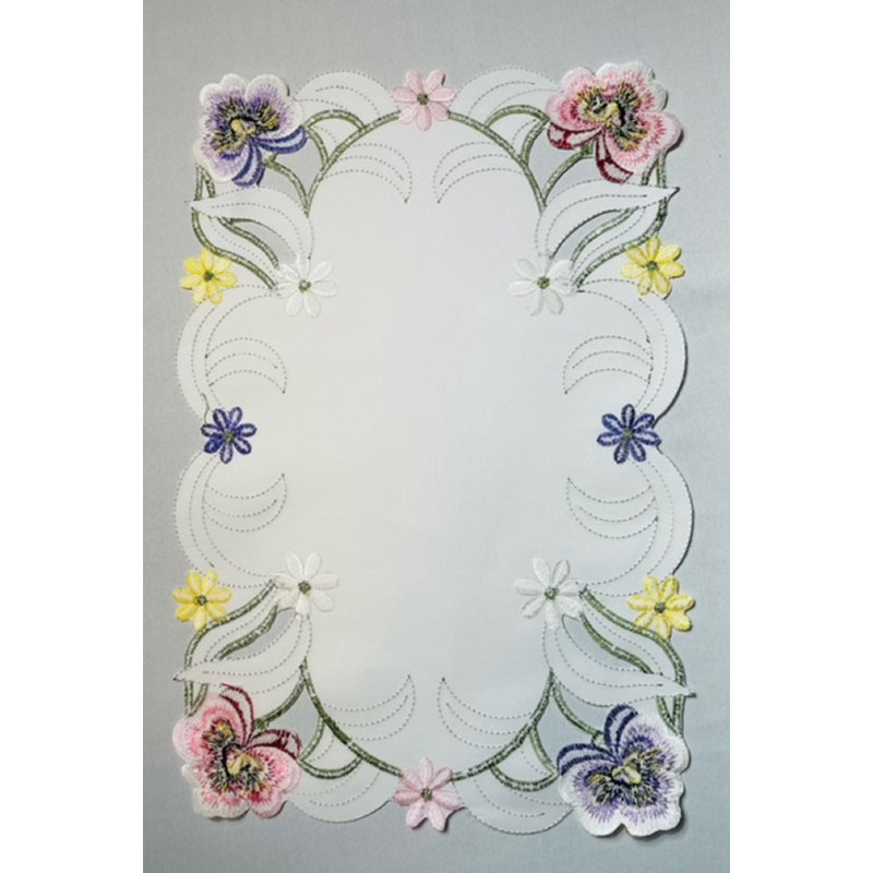 Napperon rectangulaire en polyester Cerny