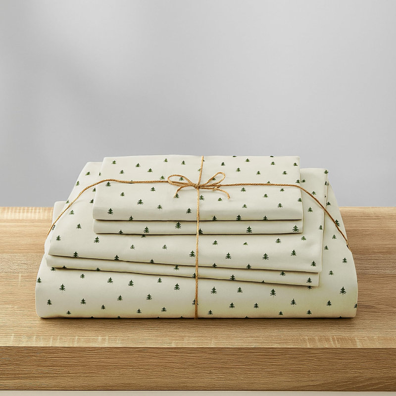 Nouvelle saison - Ensemble de draps 100% flanelle de coton doux brossé - Draps de lit élégants imprimés - Ensemble de draps chauds et respirants (uni)