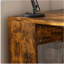 Bureau d'ordinateur avec prise 4-en-1 et 3 tiroirs, tablettes de rangement à 4 niveaux, stratifié au fini bois carbonisé pour bureau à domicile, bureau, chambre à coucher