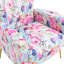 Fauteuil d'appoint rembourré en velours