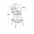 COOLMORE Counter Height Bar Stools Set Of 2 For Kitchen Counter Solid Wood Legs With A Fixed Height Of 360 Degrees-1076251229