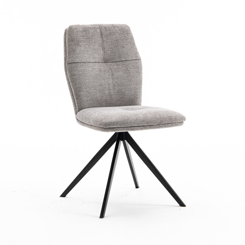 Adedotun Upholstered Dining Chair, Grey, 8