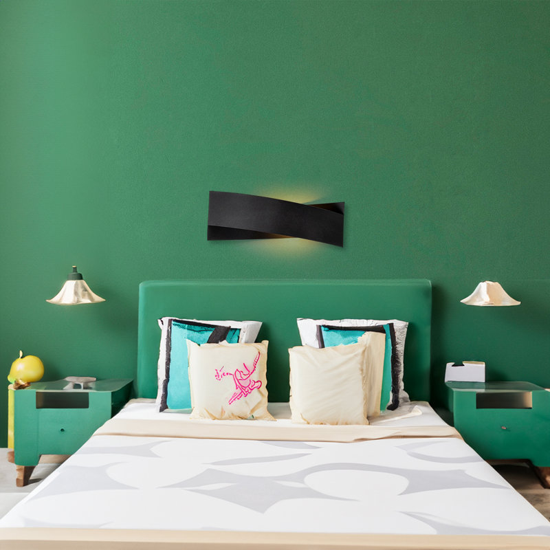 Modern Black Wall Lamp, 12.2 x 3.9 x 4.3 inches | Metal Body, IP20 Rated, Double Insulated, Max 10W | Scandinavian Design, Perfect for Living Room & Bedroom, Socket Type: G9 (Bulb Not Included)