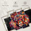 «Lion's Gaze», reproduction d'art sur toile multicolore-900637824