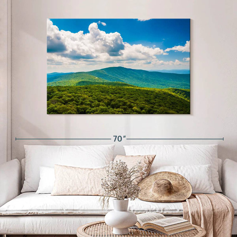 Alvord Blue Ridge Mountains Scene, 32" H x 48" W