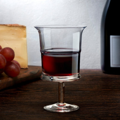 Jour 6oz. Handmade Crystal Wine Glass Set