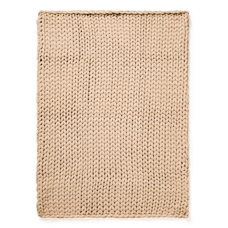 Jeté tissé taupe Donna, Taupe