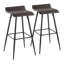 Tabouret de bar pivotant à hauteur fixe Camargo avec pieds fuselés en métal-819937207