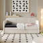 Lit de jour rembourré avec lit gigogne et latte en bois, beige-1944786882