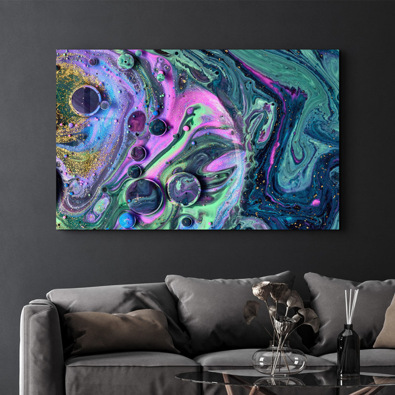 Peinture décorative en verre trempé