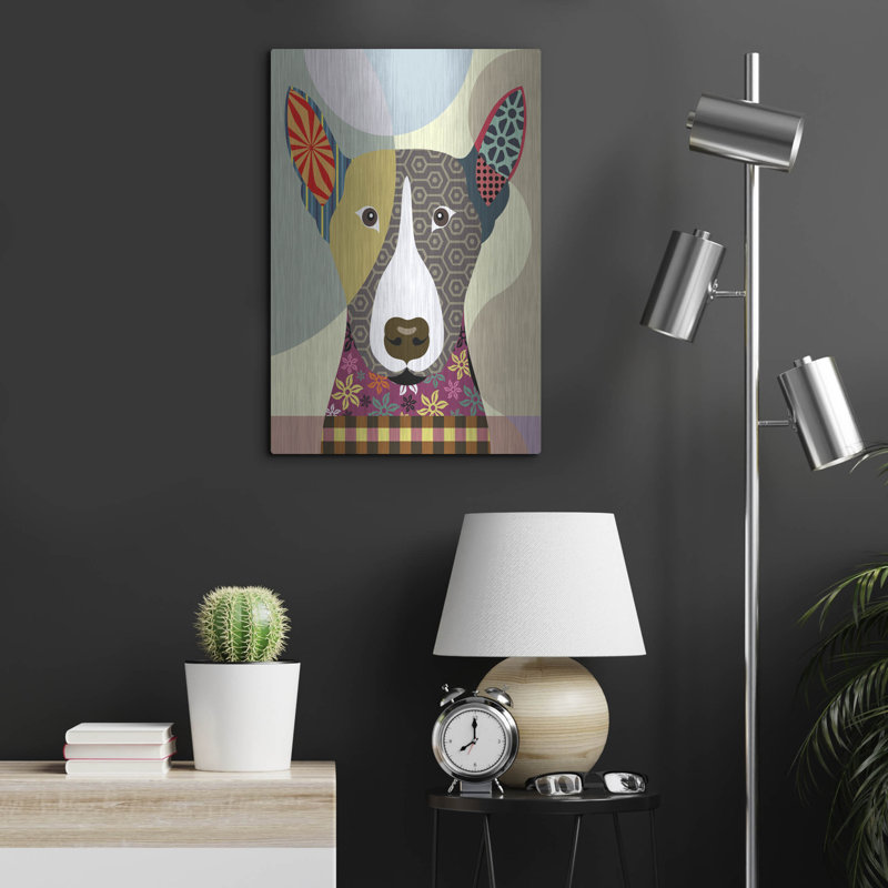 «Bull Terrier Dog» par Lanre Adefioyue, H 24 po x l 16 po
