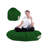 Premium Garden Bean Bag Chair, 39.4 in Diameter x 39.4 in Height | 100% Waterproof Polyester, 100% Original Bead Styrofoam Filling | Hidden Double Zipper System, Perfect for Outdoor Relaxation & Entertainment, Modern Solid Color Design-647527533