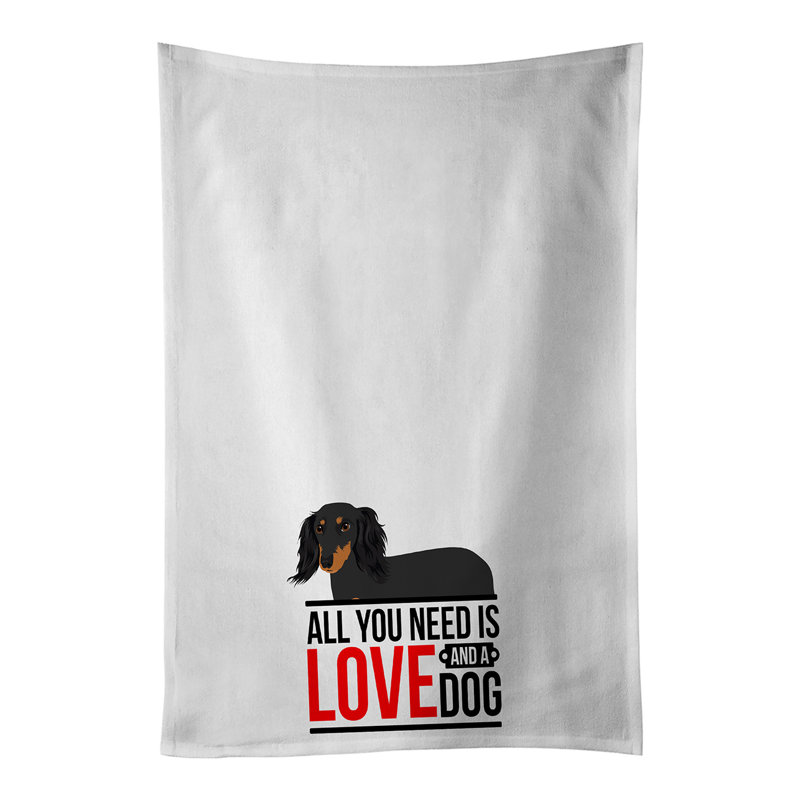 Ensemble de 2 serviettes de cuisine Dachshund