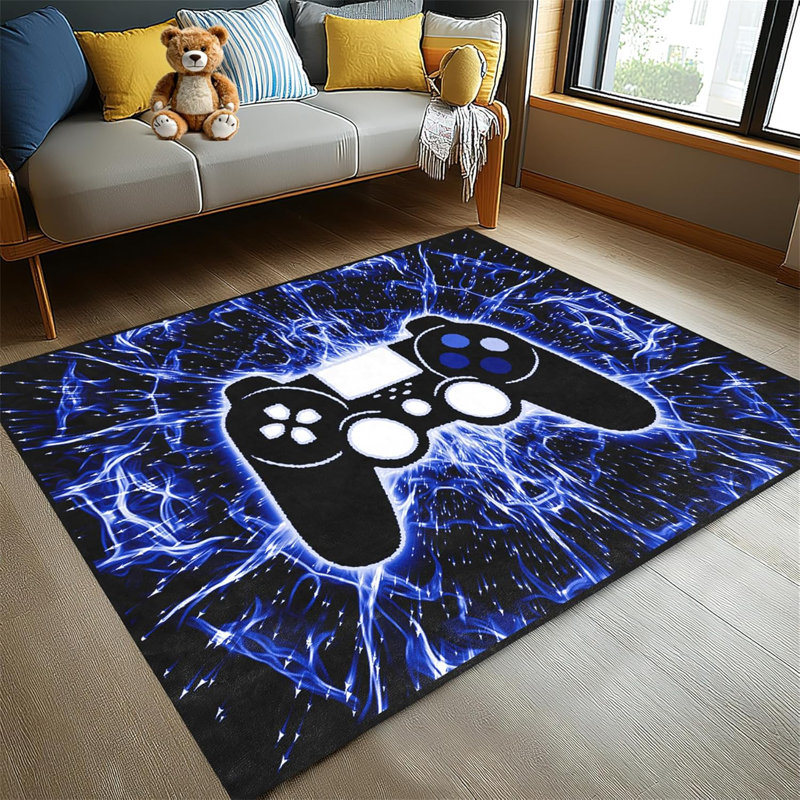 Tapis de jeu noir et bleu Hyperspace