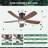 41" Modern 5-blade Flush Mount Indoor Ceiling Fan With Light And Remote/app Control-710461774