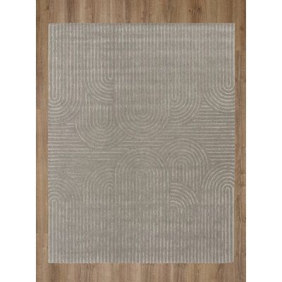 Hand Tufted Wool/Tencel Area Rug