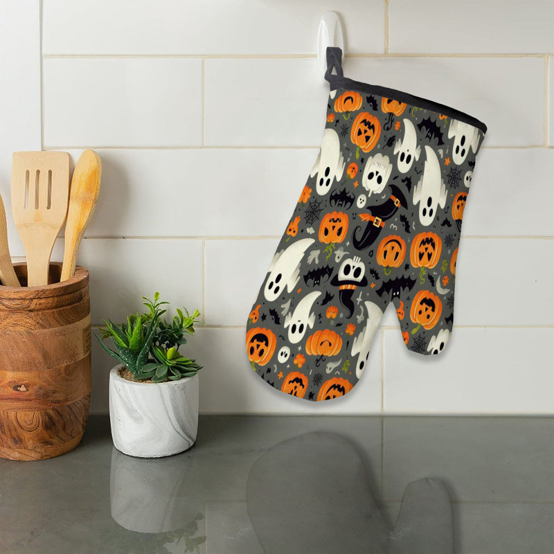 Ghost Parade Oven Mitt Cotton Twill