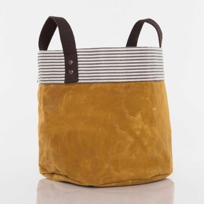 Bac de rangement en tissu ciré