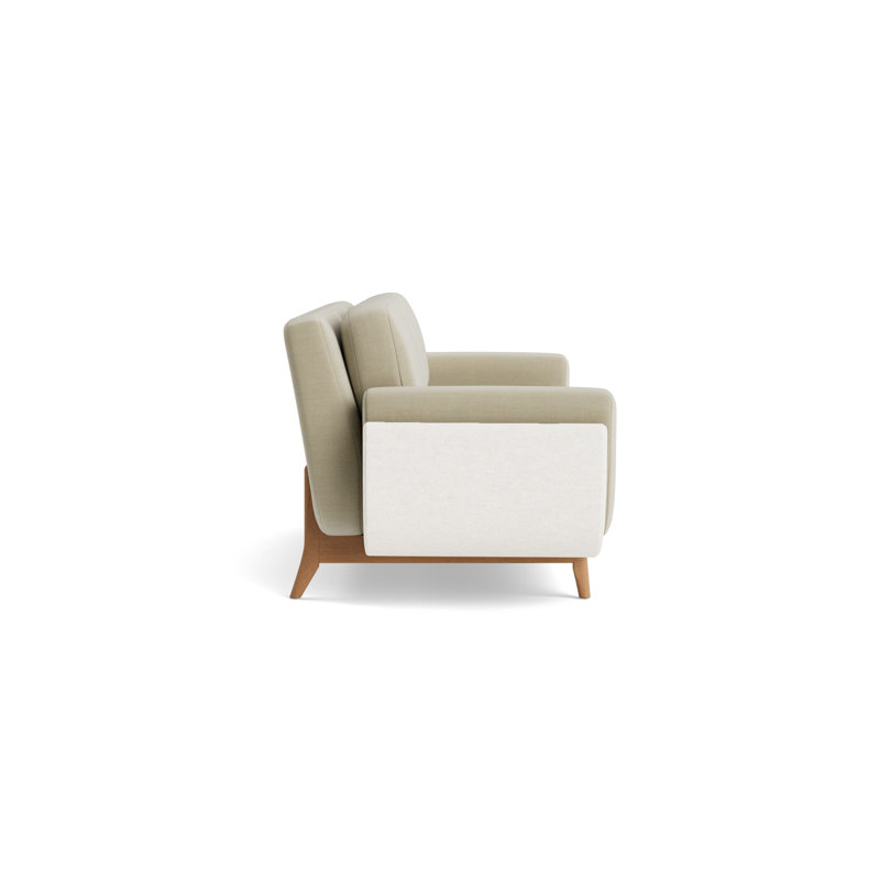 Regatta 90 Sofa, Performance Linen-Flax/Textured Slub Weave-Linen, Natural