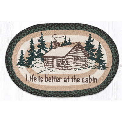  OP-597 Life Is Better At The Cabin Oval Patch 20"x30"