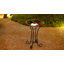  Solar LED Verdant Glass Bird Bath with Stand - Flamingo
