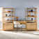 Jorah 3-Piece Transitional Writing Desk With 2 Wide Bookcases