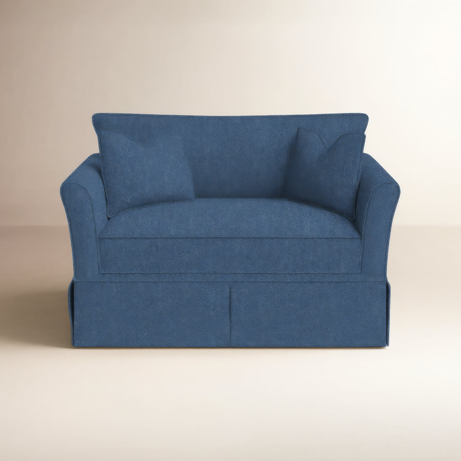 Shelby Upholstered Accent Chair, Classic Indigo Denim