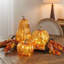 LED Mercury Glass Pumpkin Décor