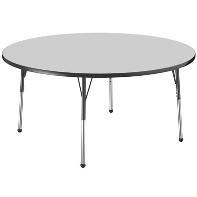 Round T-Mould Adjustable Height Activity Table