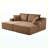 83" Oversized Double Chaise Lounge