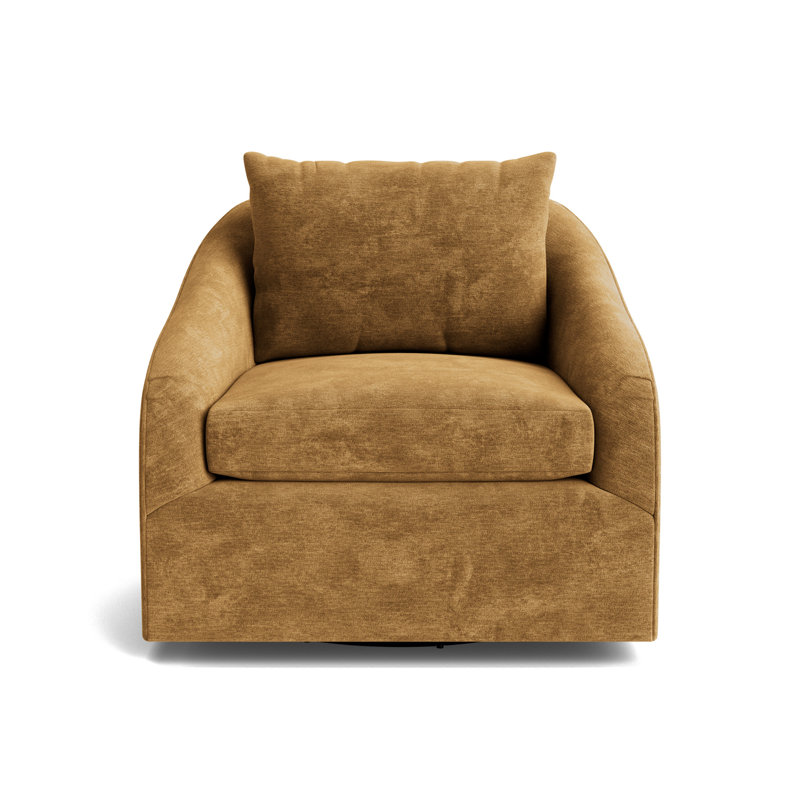 Laurel Swivel Chair, Vintage Chenille - Bronze
