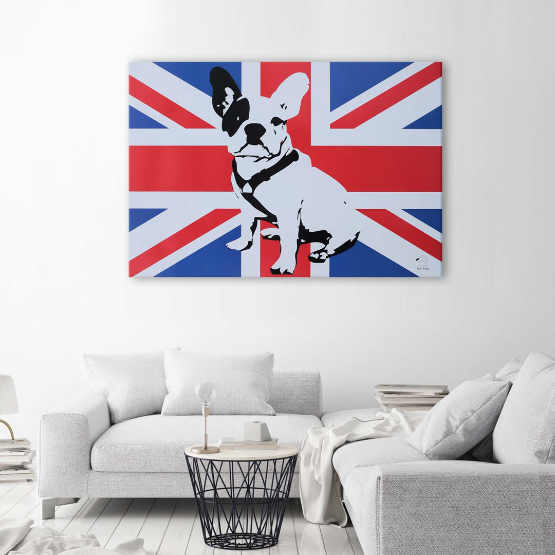 Leinwandbild English Bulldog Pop Art