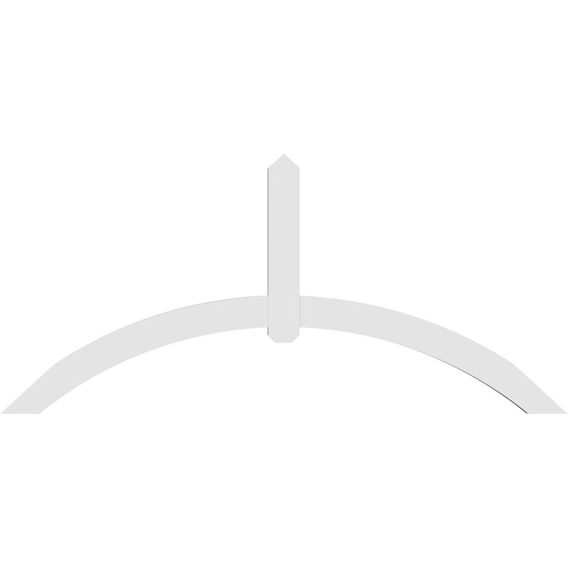 Support pour pignon en PVC Archdale, H 33 po x l 72 po (pas 11/12), P 2 po x F 4 po