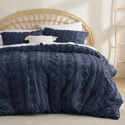 Bedsure Boho Duvet Cover King Size, Soft & Comfortable Elegant Design Boho Bedding for Decoration, Machine Washable Comforter Cover for All Seasons