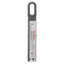 Curved Candy and Deep Fry Thermometer, Adjustable Silicone Coated Clip Fits Most Cookware, Charcoal Gray