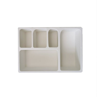 23.62"Minimalist White Multi-compartment Wall-mounted Storage Cabinet, Wall Hanging & Desktop Organizer Shelf