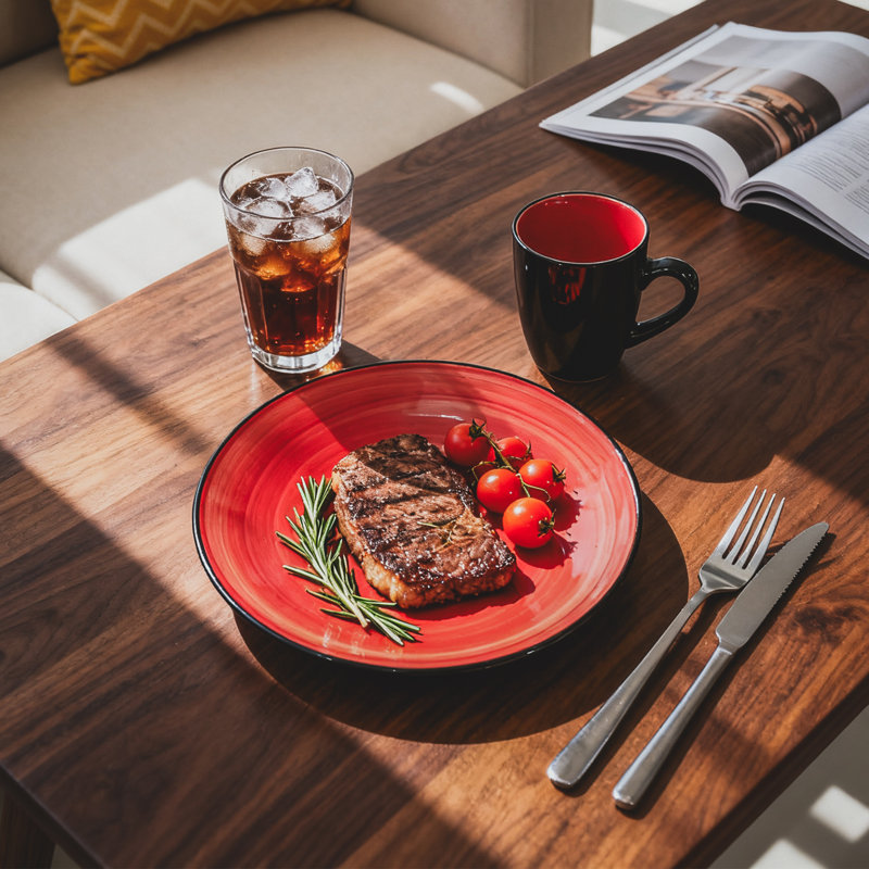 Stoneware Dinnerware - Service for 8, Purple