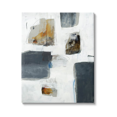 " Varied Modern Scribble Forms " by Brent Foreman Painting Print