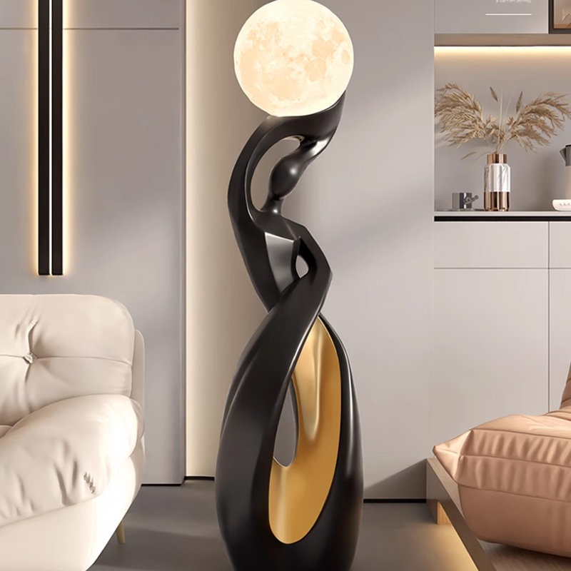 Figurines et objets décoratifs modernes en résine, H 32,28 po x l 9,45 po x P 9,45 po