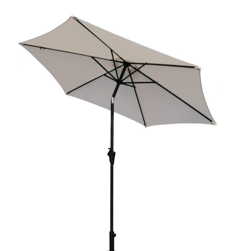 Parasol 9 'Premium avec sac de transport en aluminium crème 106 x 106 x 91 po Premium