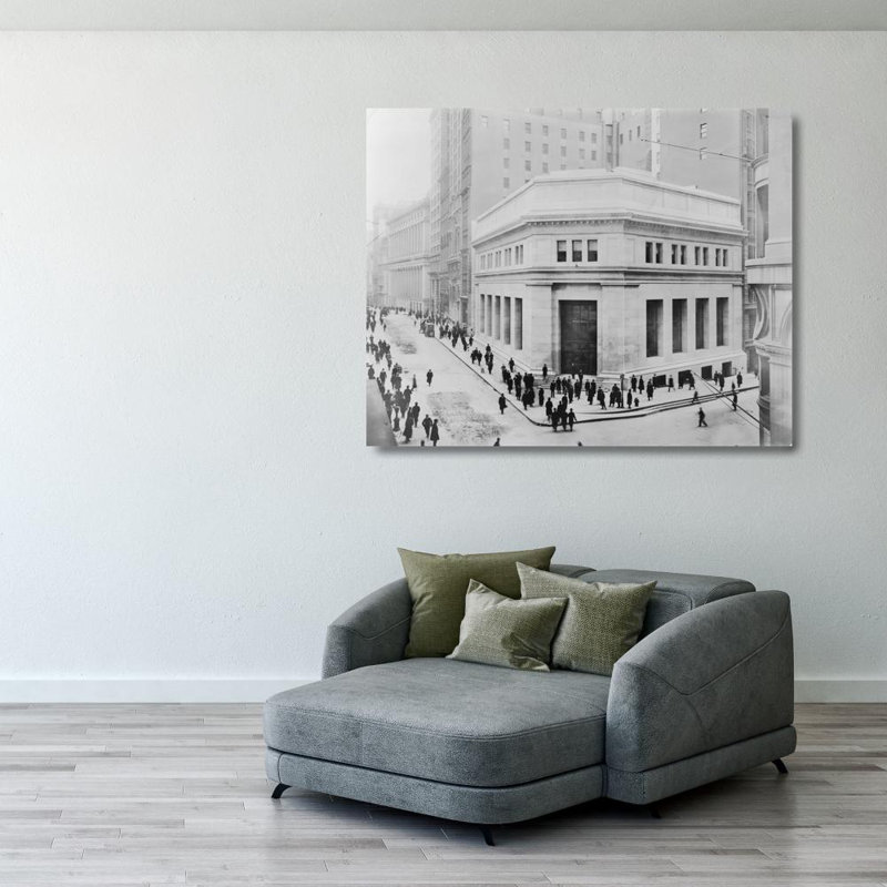 New York, Wall Street - 1914, H 28 po x l 35 po