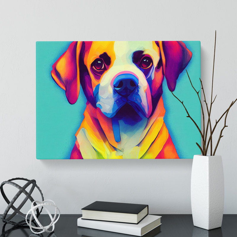 Dog Vol.3 - Wrapped Canvas, 40cm H x 60cm W x 3cm D