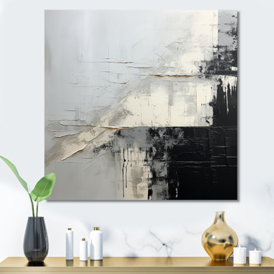 " Grey And Black Paint Corner "