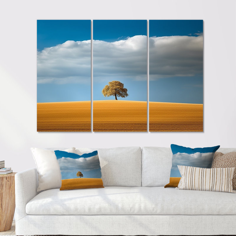 Scandinavian Tranquility Scenery, photographie I - ensemble d'art sur toile scandinave, Toile tendue