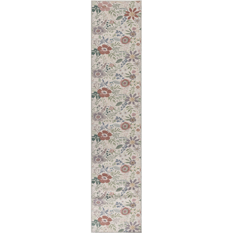 Andromache Rug with Non-Slip Backing, Runner 2'2" x 8'